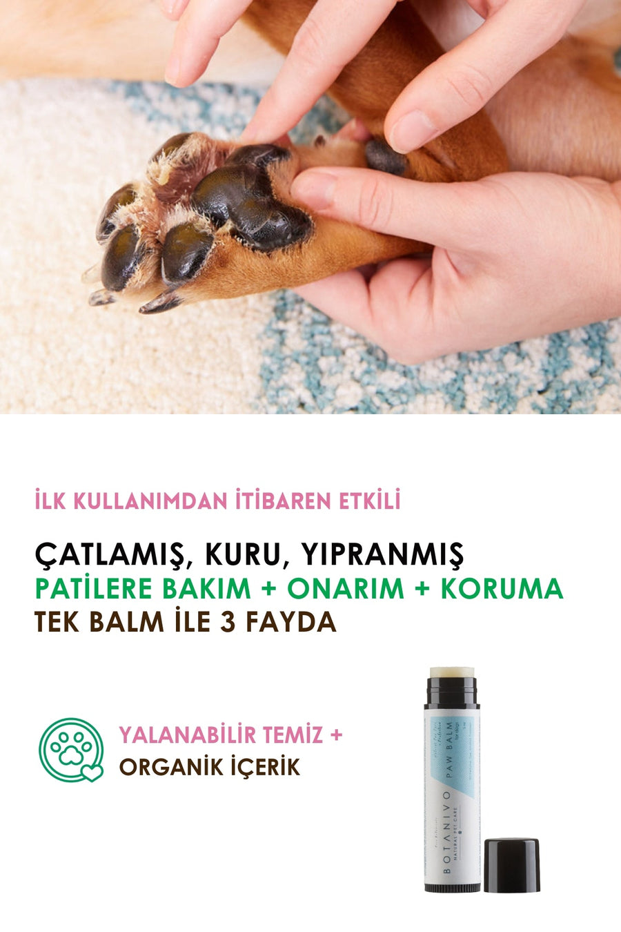 Botanivo Köpekler İçin Pati ve Burun Bakım Seti