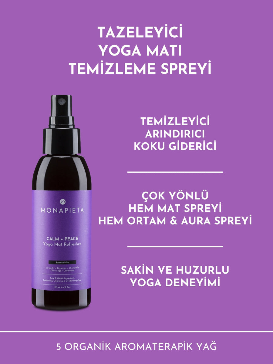 Monapieta Tazeleyici Yoga Matı Temizleme Spreyi 3’lü Set