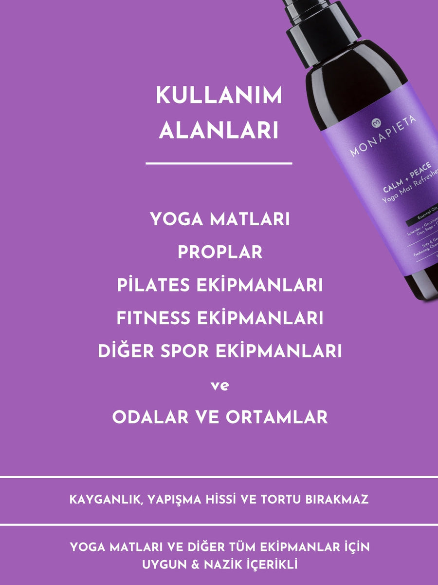 Monapieta Tazeleyici Yoga Matı Temizleme Spreyi 2’li Set