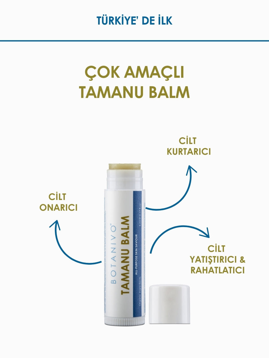 Botanivo Çok Amaçlı Tamanu Balm 3’lü Set | Cilt Kurtarıcı + Onarıcı + Yatıştırıcı