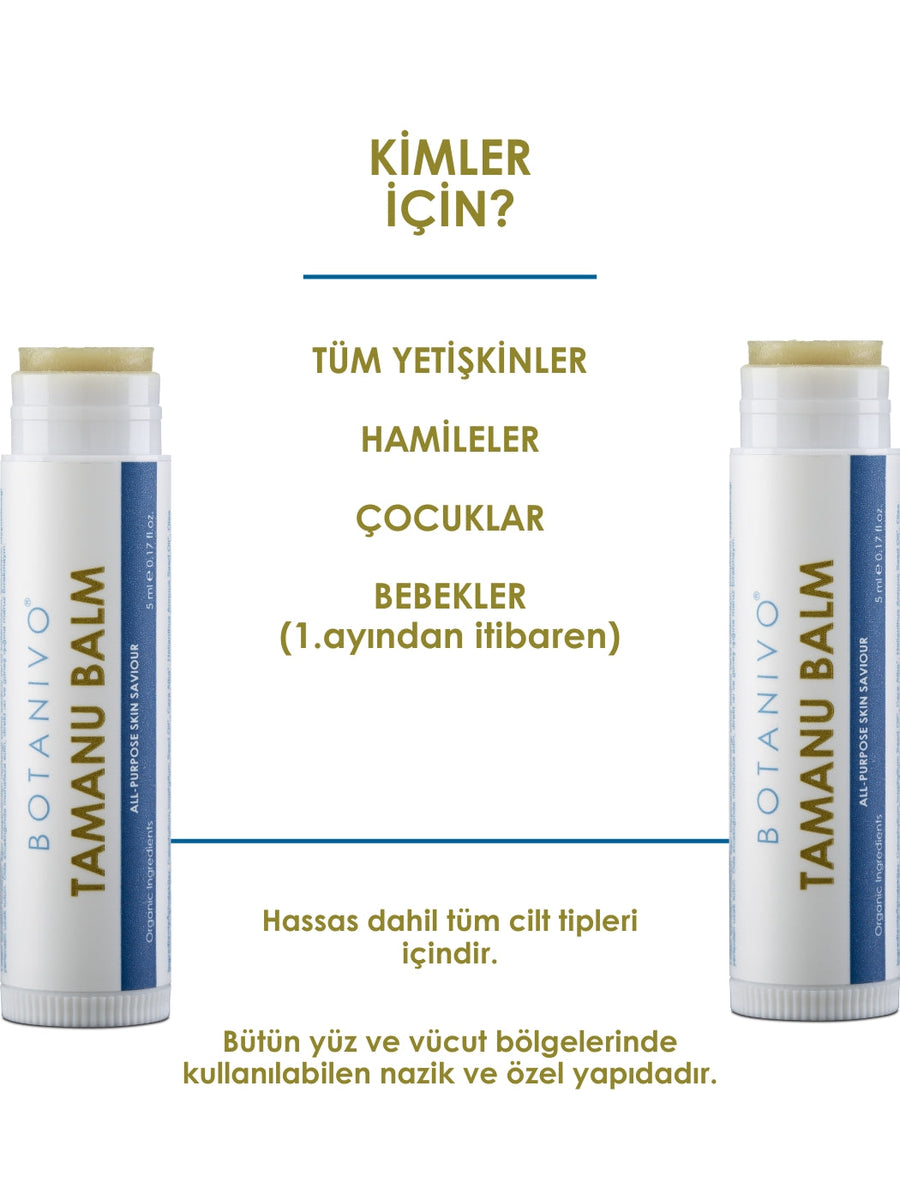 Botanivo Çok Amaçlı Tamanu Balm 3’lü Set | Cilt Kurtarıcı + Onarıcı + Yatıştırıcı