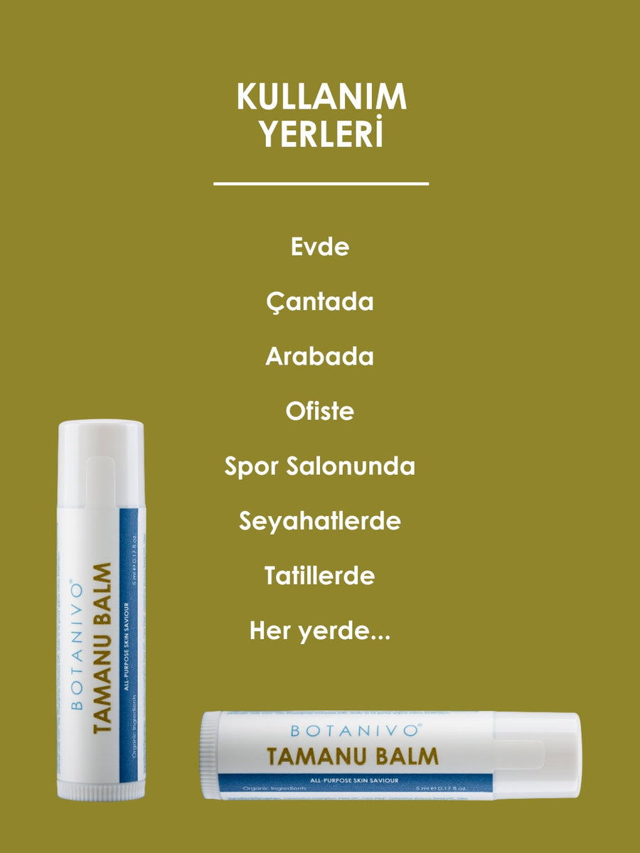 Botanivo Çok Amaçlı Tamanu Balm 3’lü Set | Cilt Kurtarıcı + Onarıcı + Yatıştırıcı