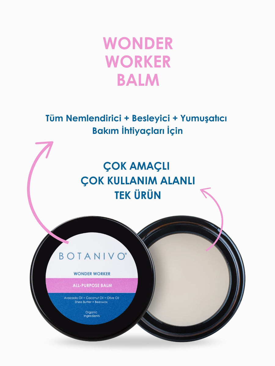 Botanivo Çok Amaçlı Wonder Balm 2’li Set | Nemlendirici + Besleyici + Yumuşatıcı