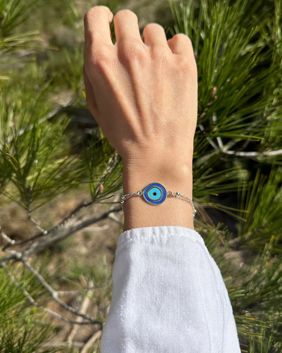 NAZAR BONCUĞU GÜMÜŞ BİLEKLİK