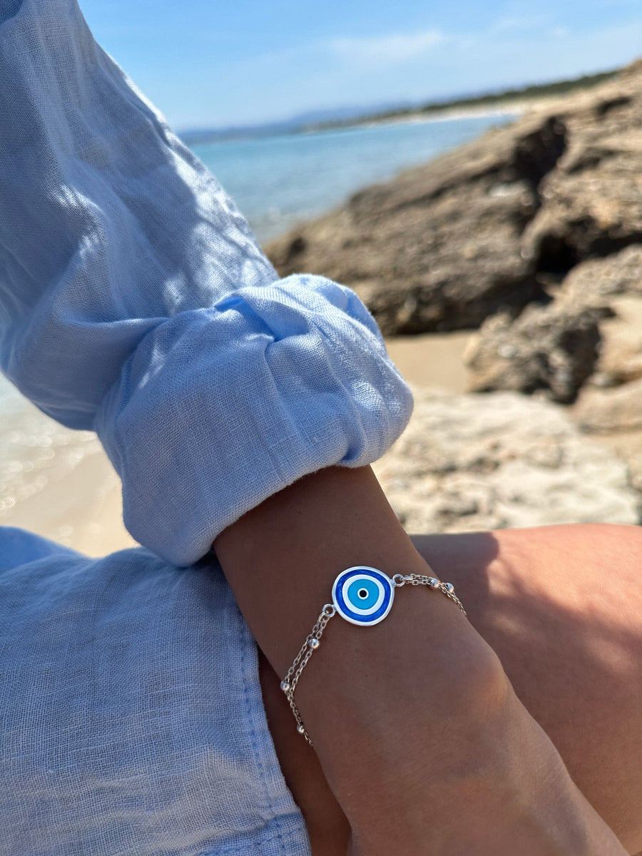 NAZAR BONCUĞU GÜMÜŞ BİLEKLİK