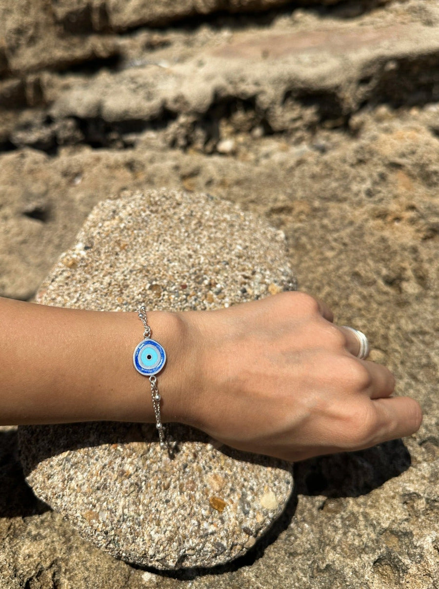 NAZAR BONCUĞU GÜMÜŞ BİLEKLİK