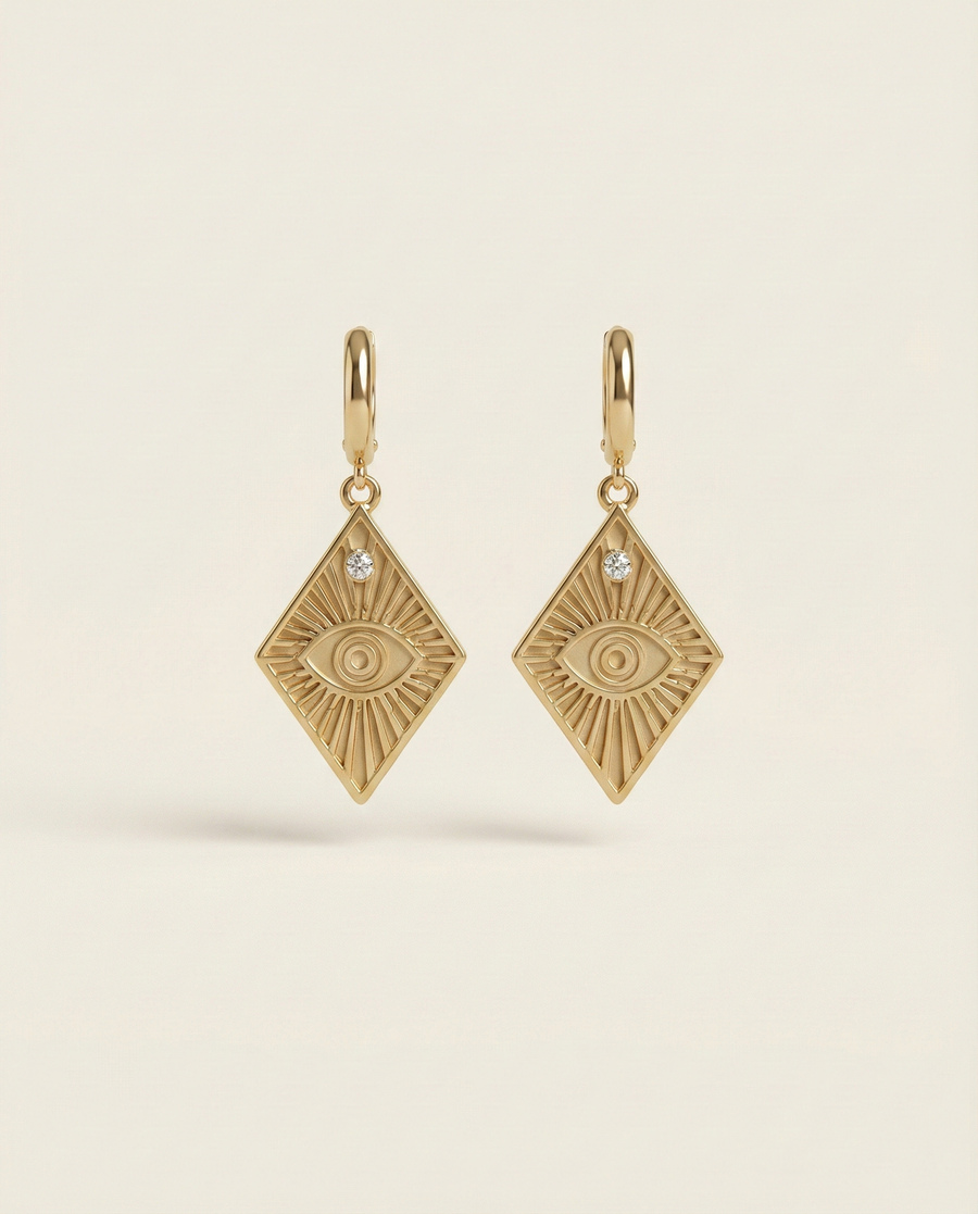 EVIL EYE GÜMÜŞ KÜPE