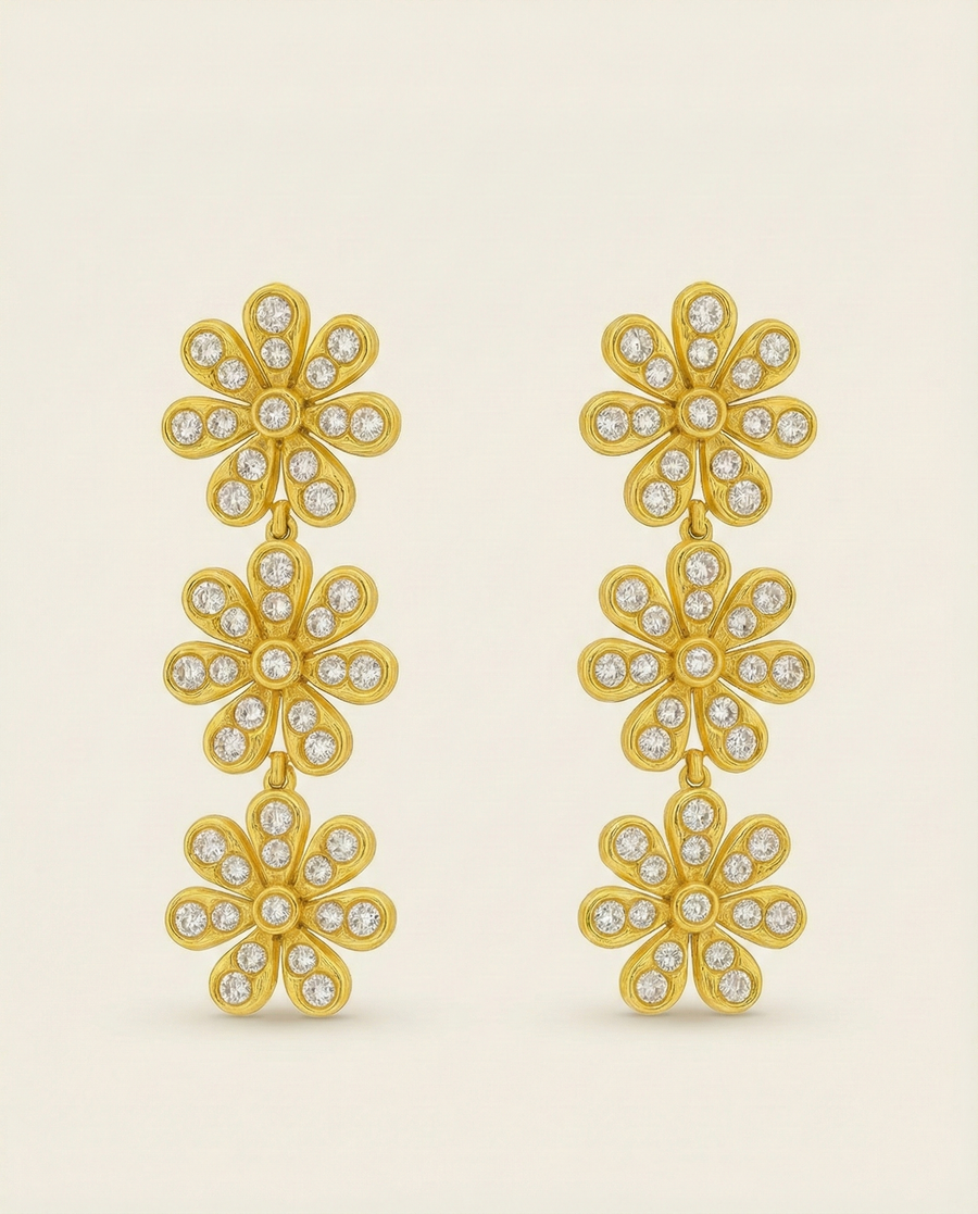 FLORA GÜMÜŞ KÜPE