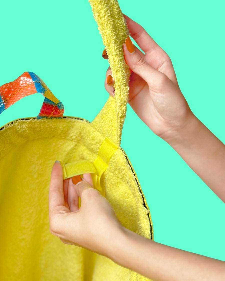 HAVLU ASTARLI PLAJ ÇANTASI - SARI