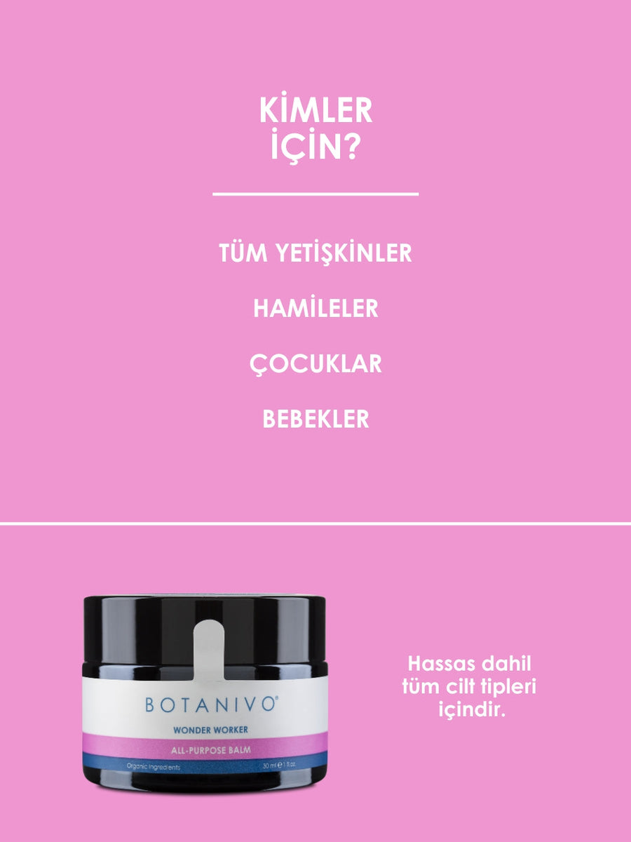 Botanivo Çok Amaçlı Wonder Balm 3’lü Set | Nemlendirici + Besleyici + Yumuşatıcı