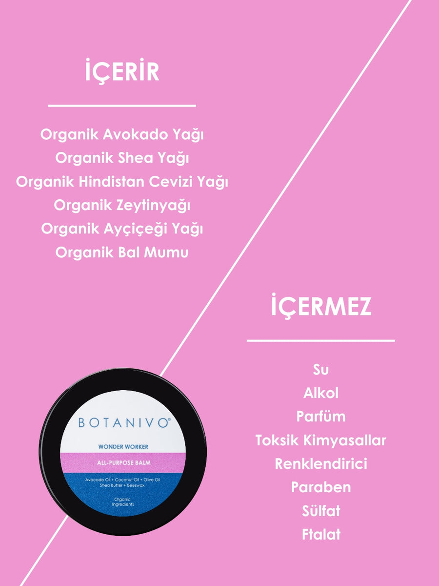 Botanivo Çok Amaçlı Wonder Balm 2’li Set | Nemlendirici + Besleyici + Yumuşatıcı