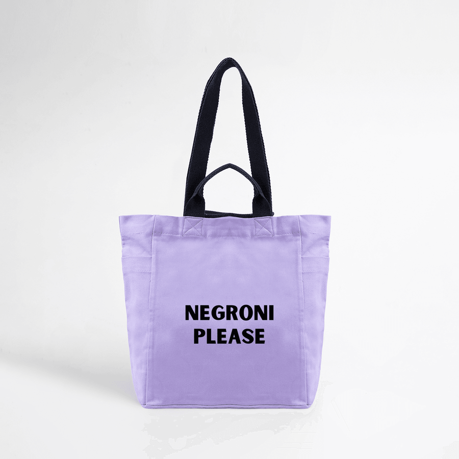 FULIQUE NEGRONI PLEASE Baskılı Bez Çanta