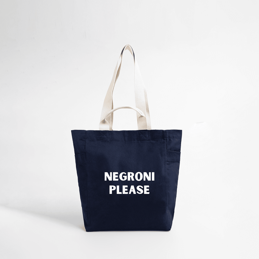 FULIQUE NEGRONI PLEASE Baskılı Bez Çanta