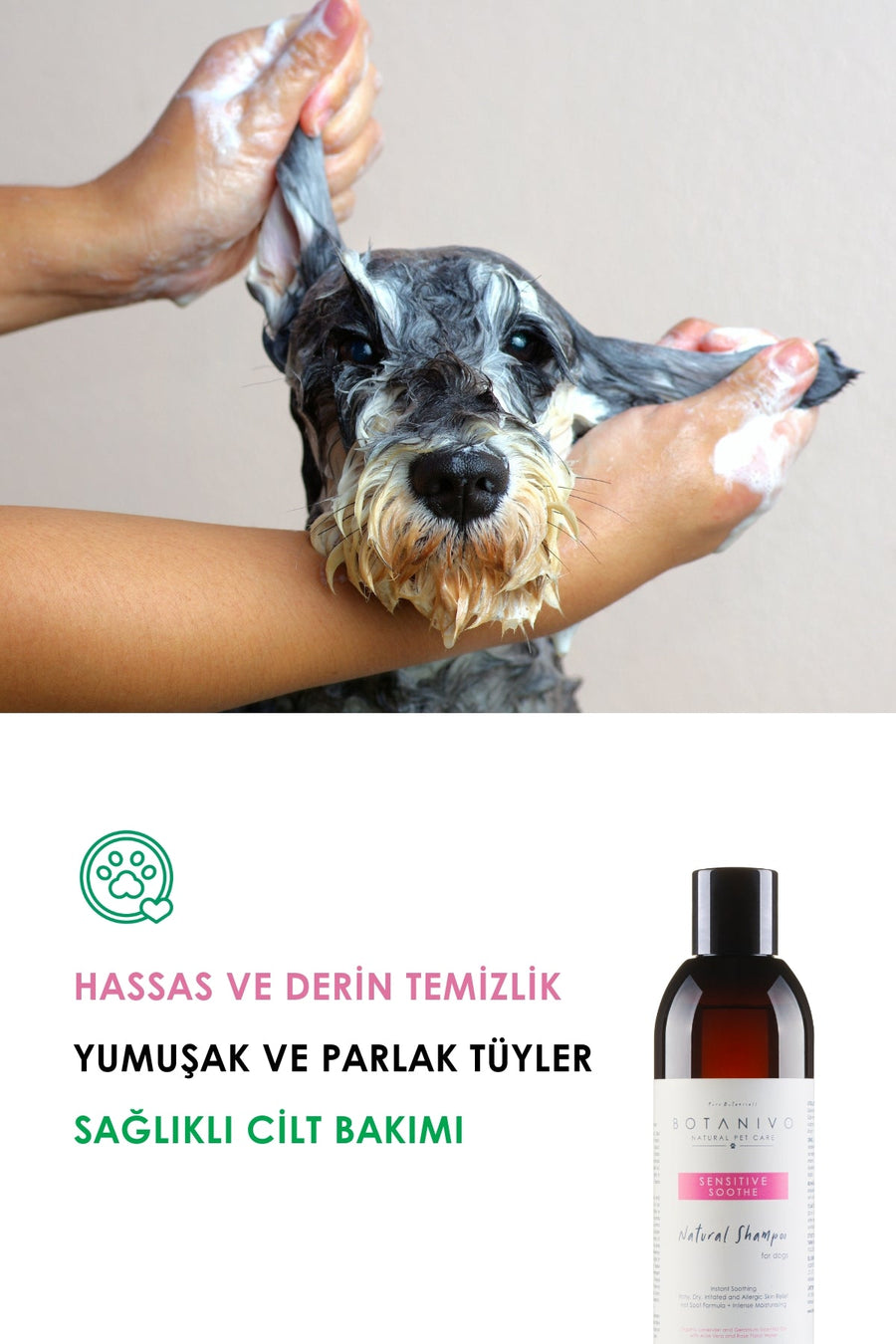 Botanivo Köpekler İçin Hassas Şampuan ve Pati Balm Seti