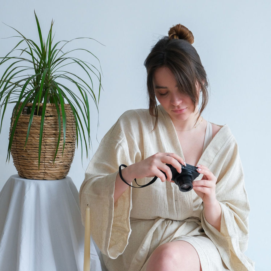 "Yaşam Çiçeği" Kimono