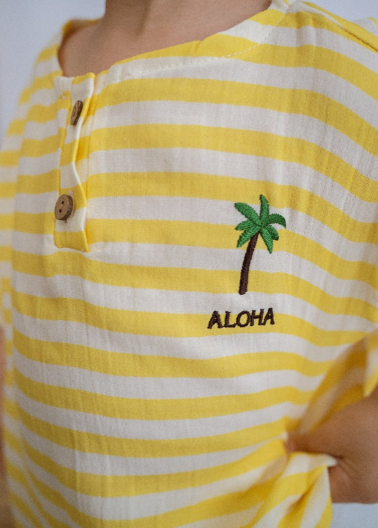 2 Kat Müslin Aloha Yazlık Takım