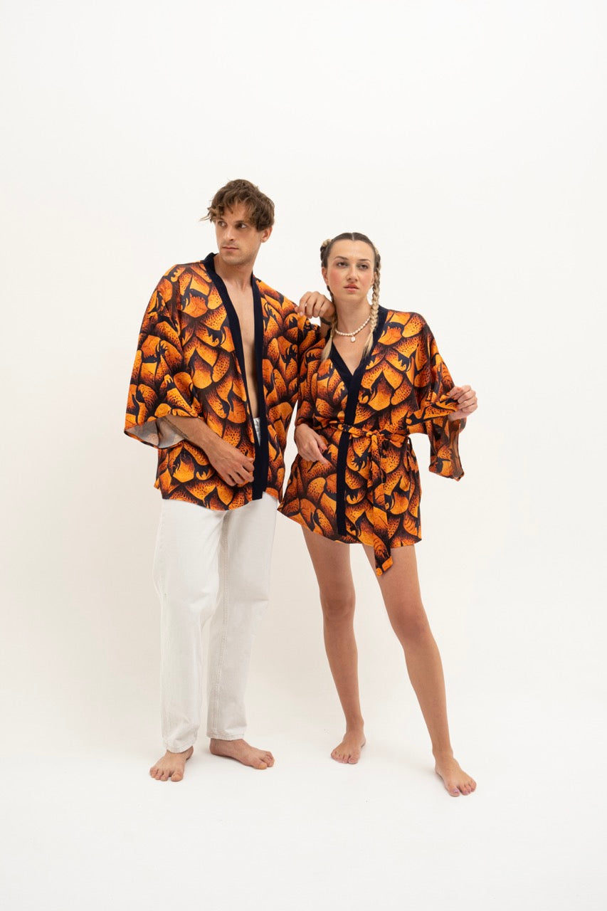 Orange Sunrise | Unisex Kimono