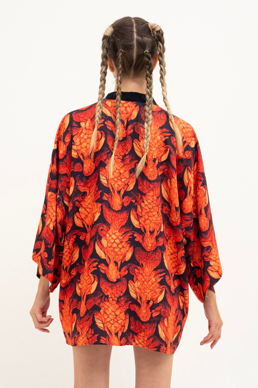 Red Sunset | Unisex Kimono