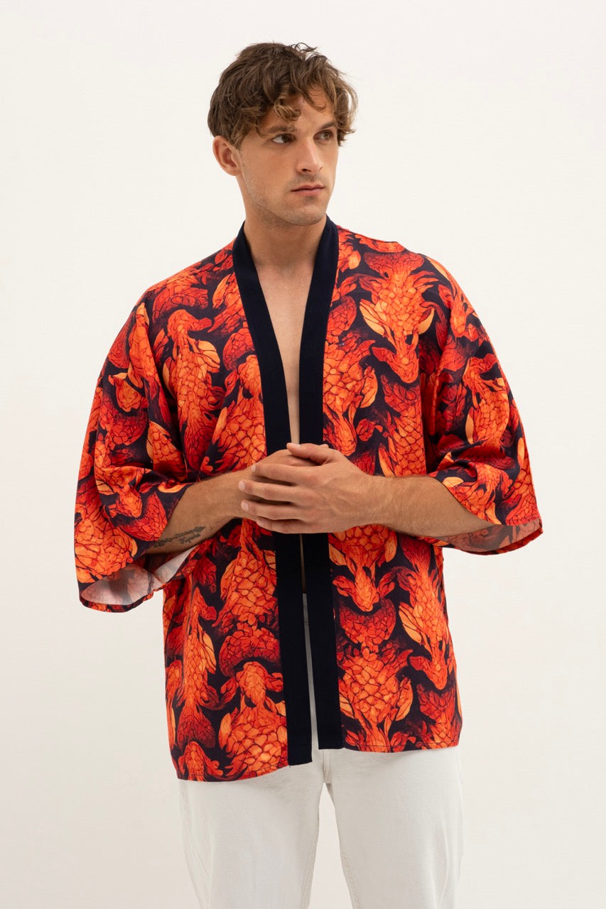 Red Sunset | Unisex Kimono
