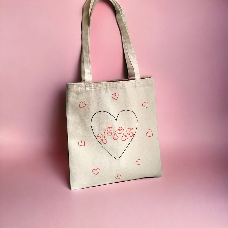 FIRE OF LOVE TOTE BAG