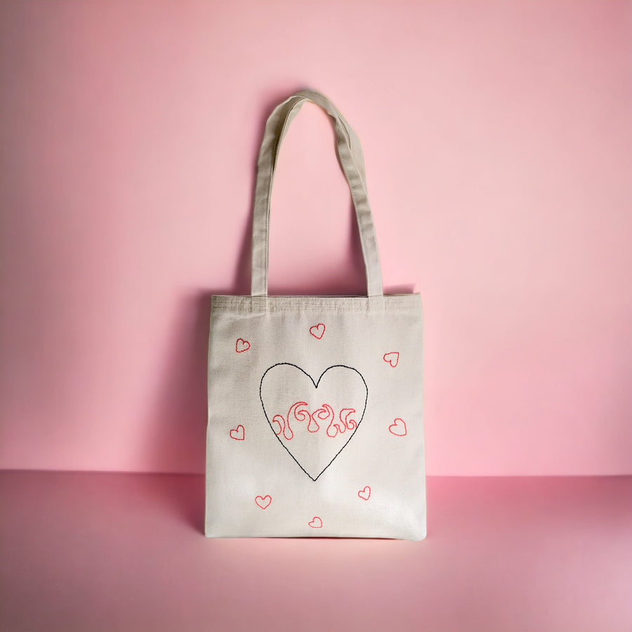 FIRE OF LOVE TOTE BAG