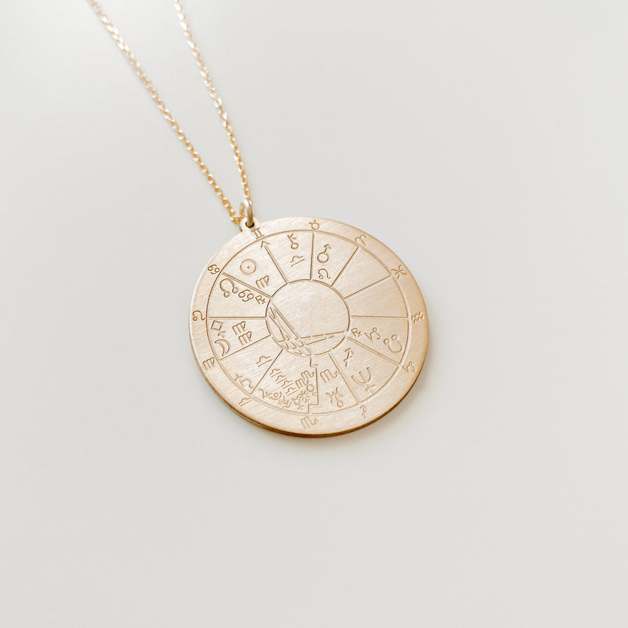 DOĞUM HARİTASI HARFLİ GÜMÜŞ KOLYE