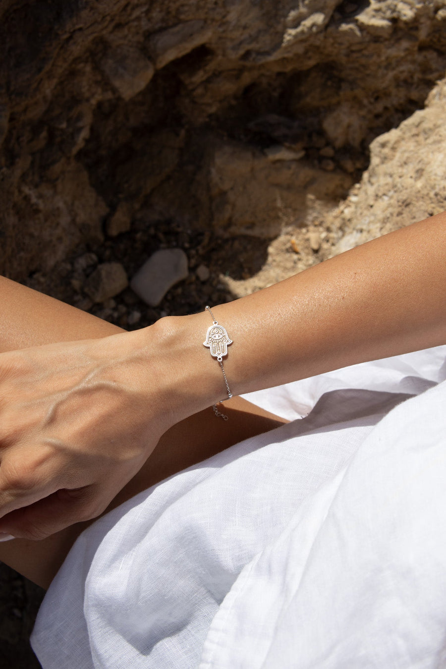 HAMSA GÜMÜŞ BİLEKLİK