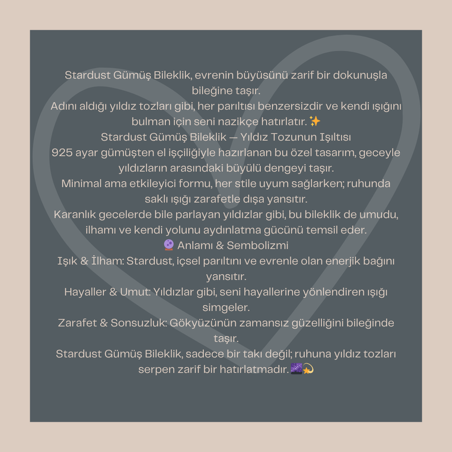 STARDUST GÜMÜŞ BİLEKLİK