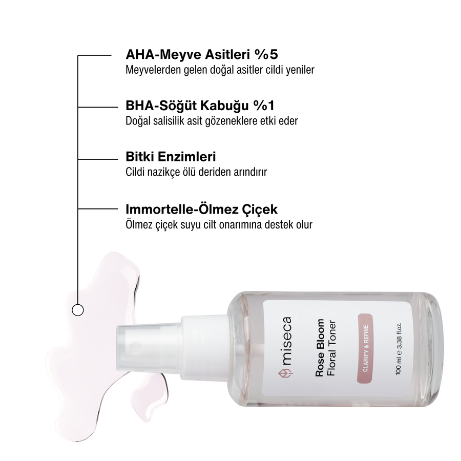 Rose Bloom AHA + BHA Arındırıcı Tonik 100 ml