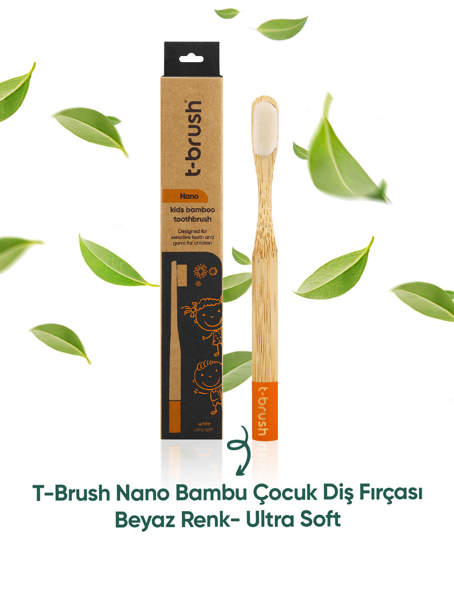 T-Brush Nano Çocuk Diş Fırçası – Beyaz Renk- Ultra Soft