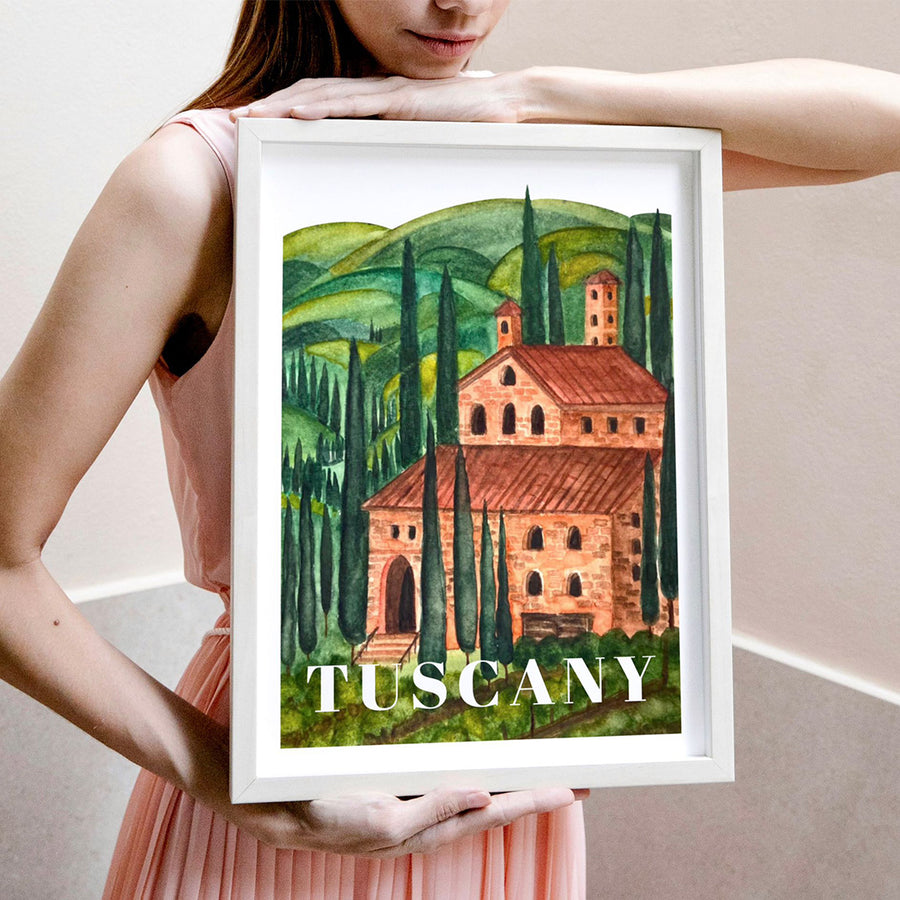 Tuscany Artprint - White