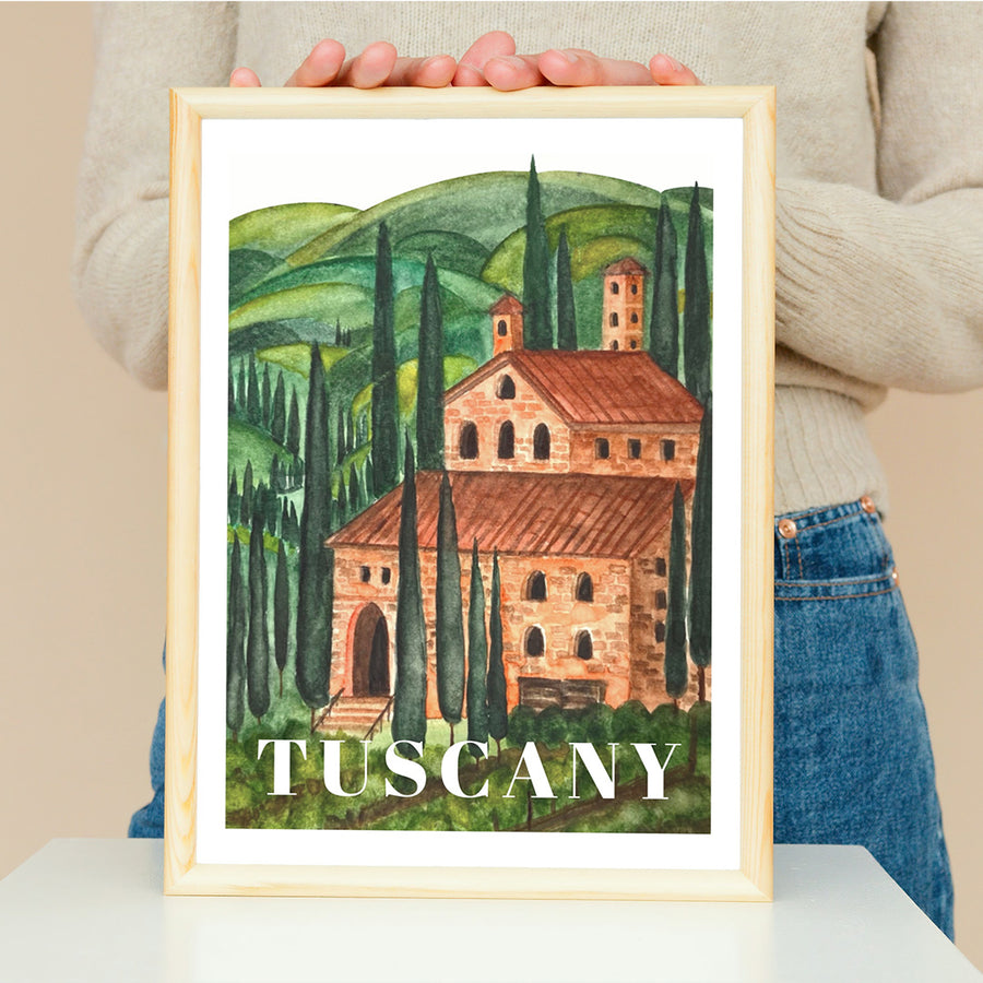 Tuscany Artprint - White