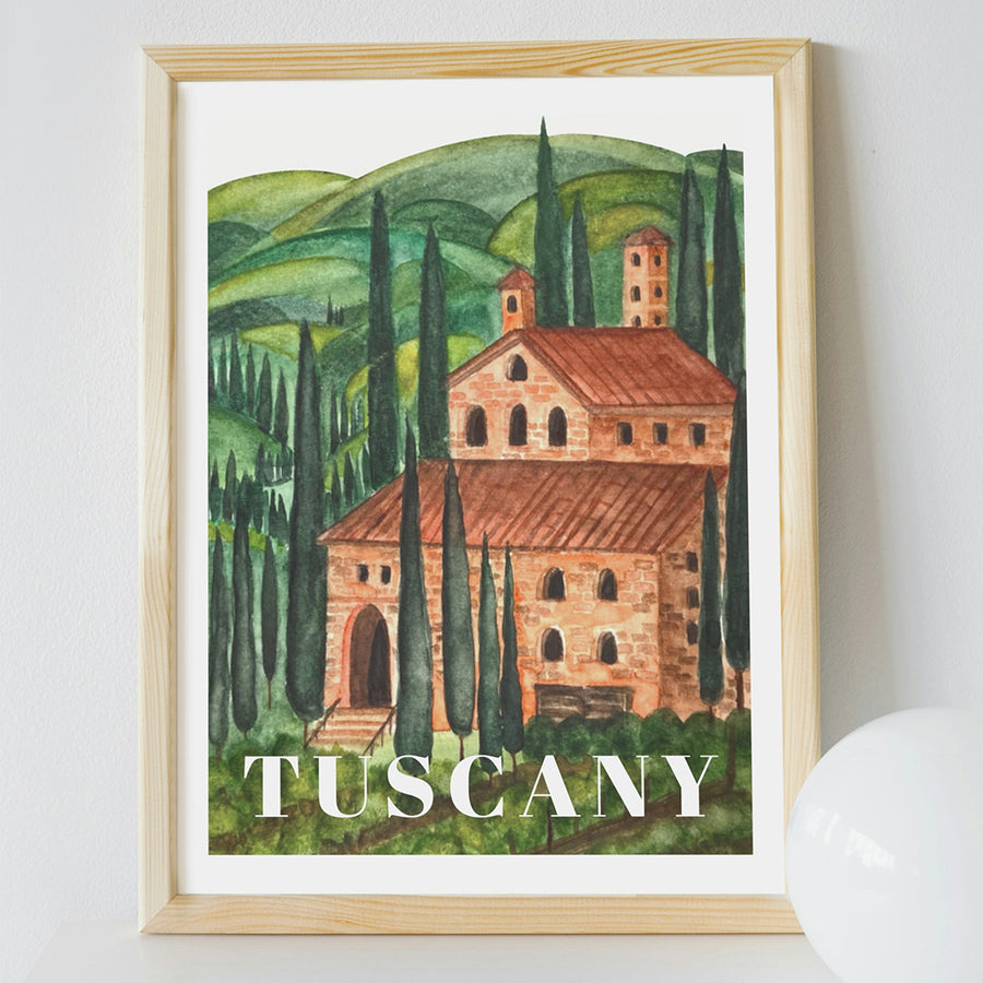 Tuscany Artprint - White