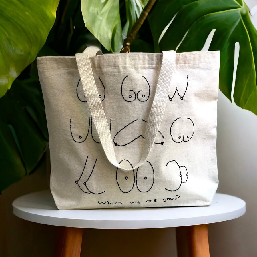 WHICH ONE ARE YOU LARGE TOTE BAG