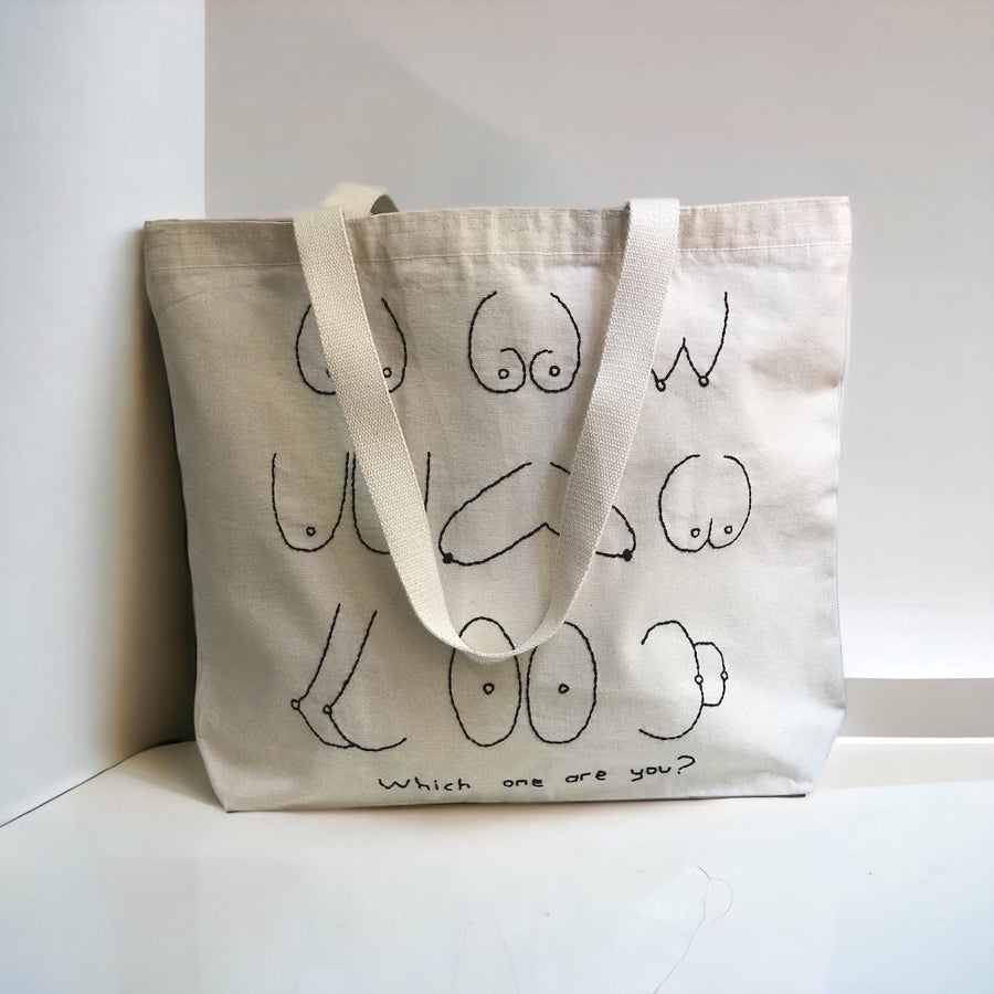 WHICH ONE ARE YOU LARGE TOTE BAG