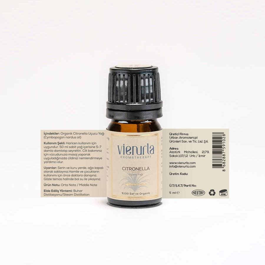 Vienurla Aromatherapy - Organik Citronella Uçucu Yağı 5ml