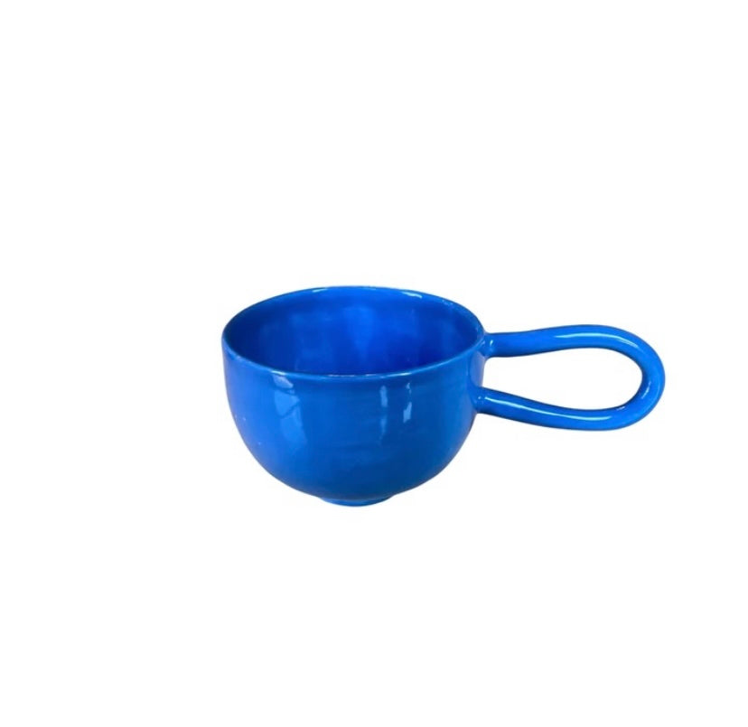 Uzun Kulplu Mug 250 ml Dark Blue