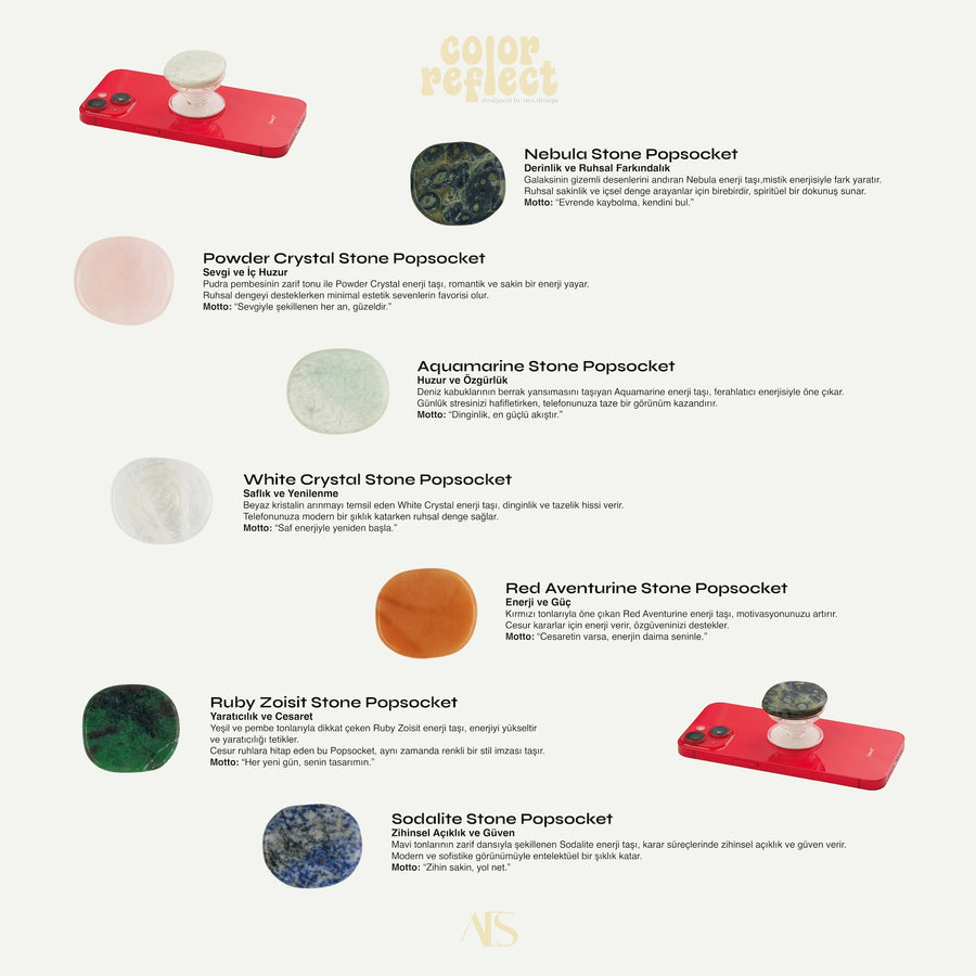 Aquamarine Stone Telefon Tutucu (Popsocket)