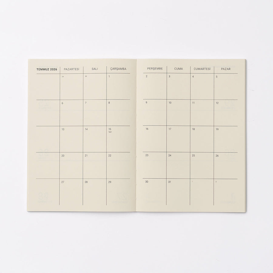 2026 Haftalık Ajanda - Geo