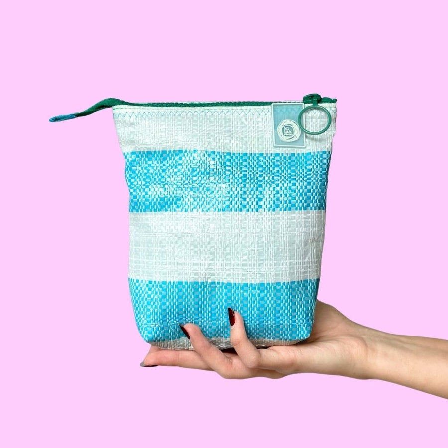 HAVLU ASTARLI ÇANTA ORGANİZERİ - MAVİ