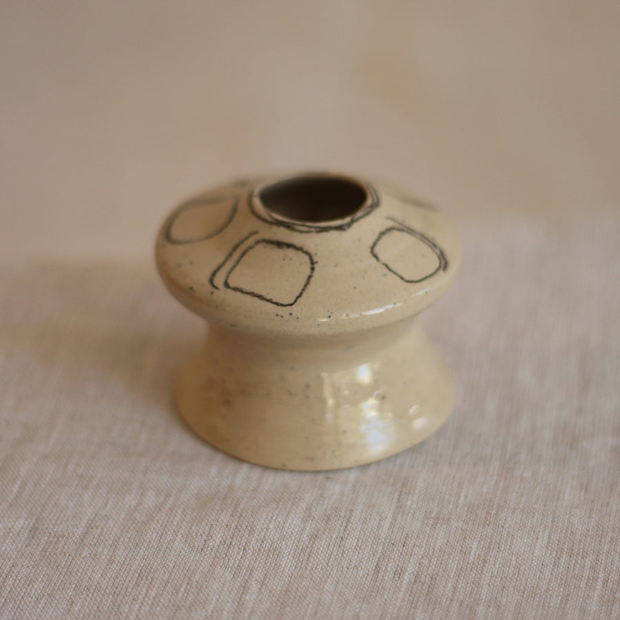 Nun Seramik Şamdan Mumluk