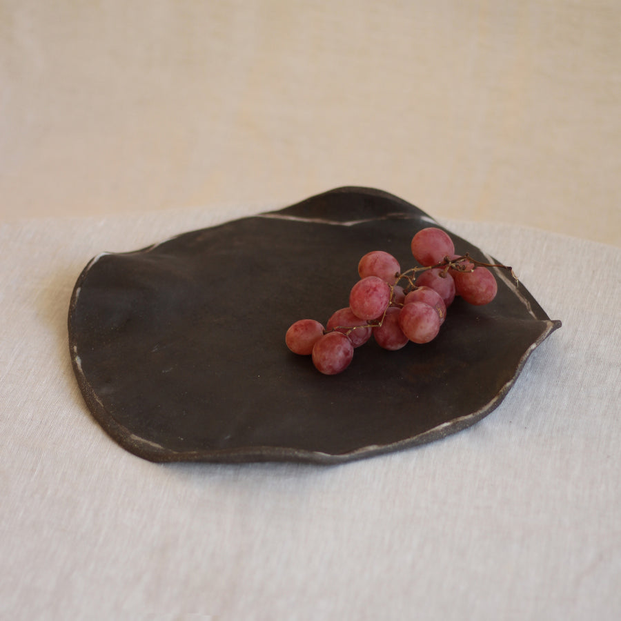 Seramik Inku Serisi Peynir Sunum Tabağı