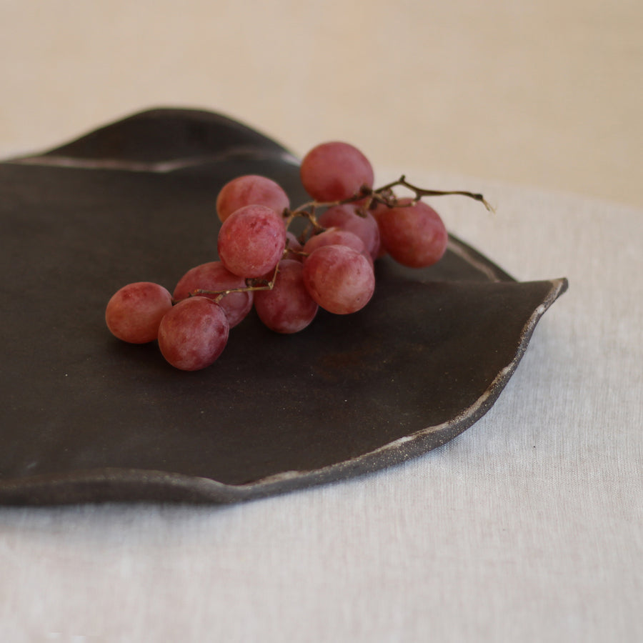 Seramik Inku Serisi Peynir Sunum Tabağı