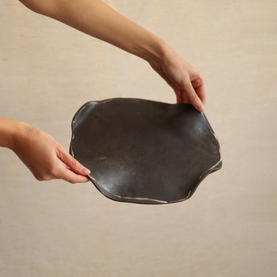 Seramik Inku Serisi Peynir Sunum Tabağı