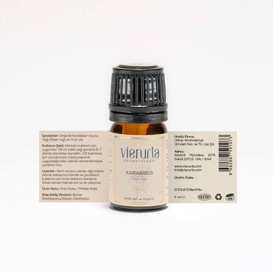 Vienurla Aromatherapy - Organik Karabiber Uçucu Yağı 5ml