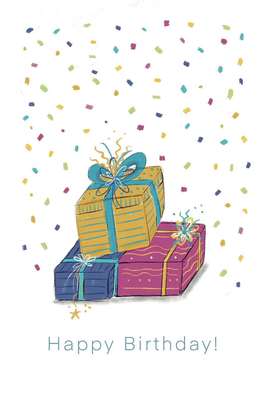 Konsept Tebrik Kartı-Happy Birthday-Hediye Paketi