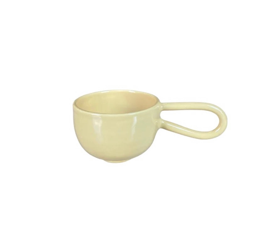 Uzun Kulplu Mug 250 ml Light Yellow