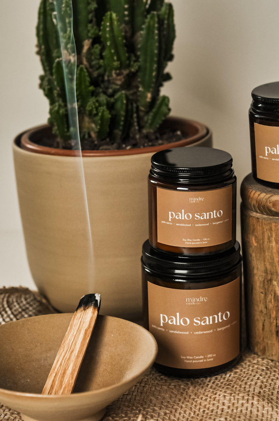 Palo Santo Soya Mumu - Mindre Amber Serisi - 100 cc