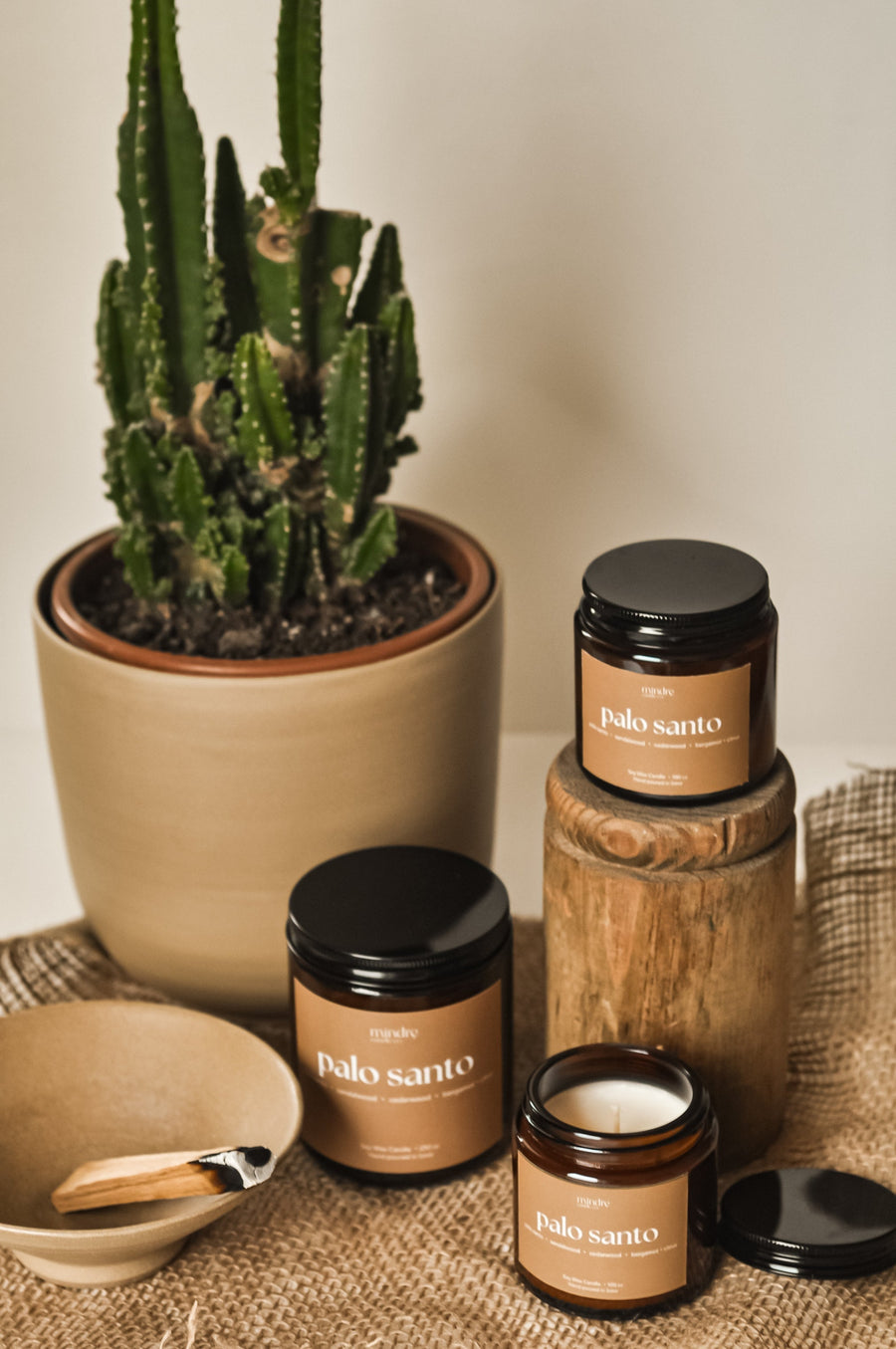 Palo Santo Soya Mumu - Mindre Amber Serisi - 100 cc