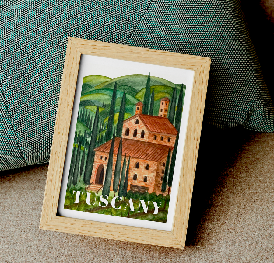 Tuscany Artprint - White